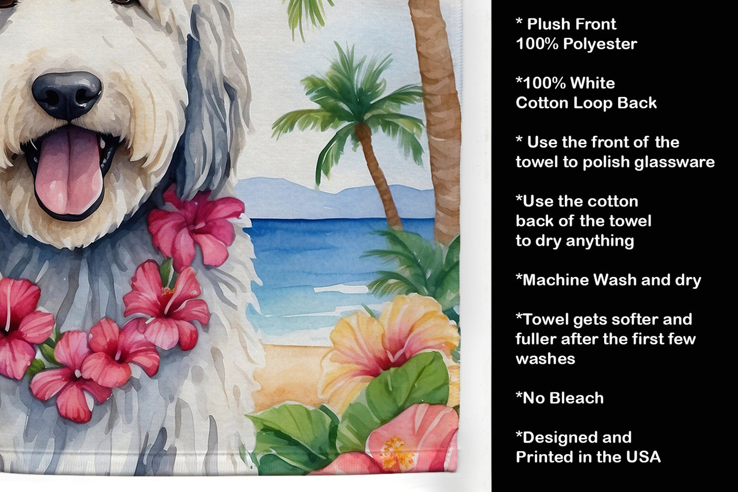 Komondor Luau Kitchen Towel