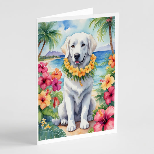 Buy this Kuvasz Luau Greeting Cards Pack of 8