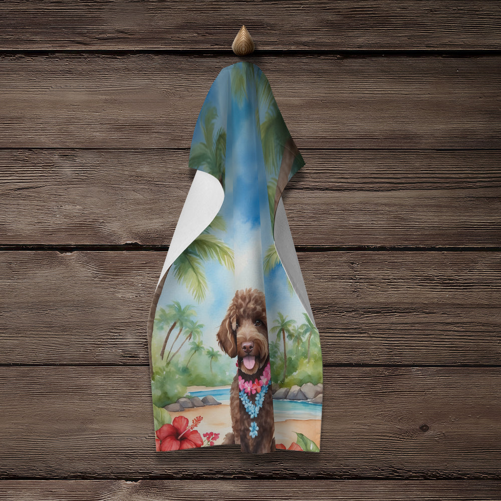 Labradoodle Luau Kitchen Towel