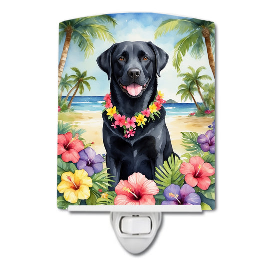 Buy this Black Labrador Retriever Luau Ceramic Night Light