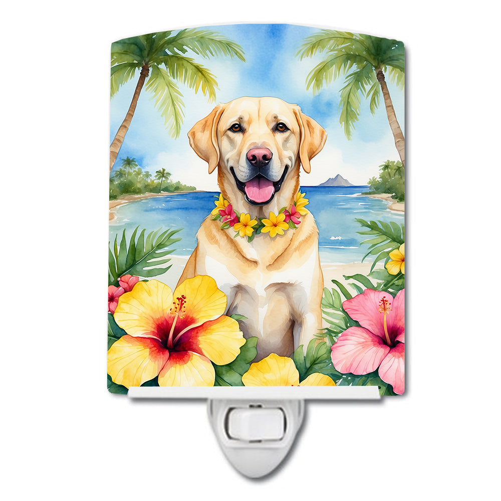 Buy this Yellow Labrador Retriever Luau Ceramic Night Light