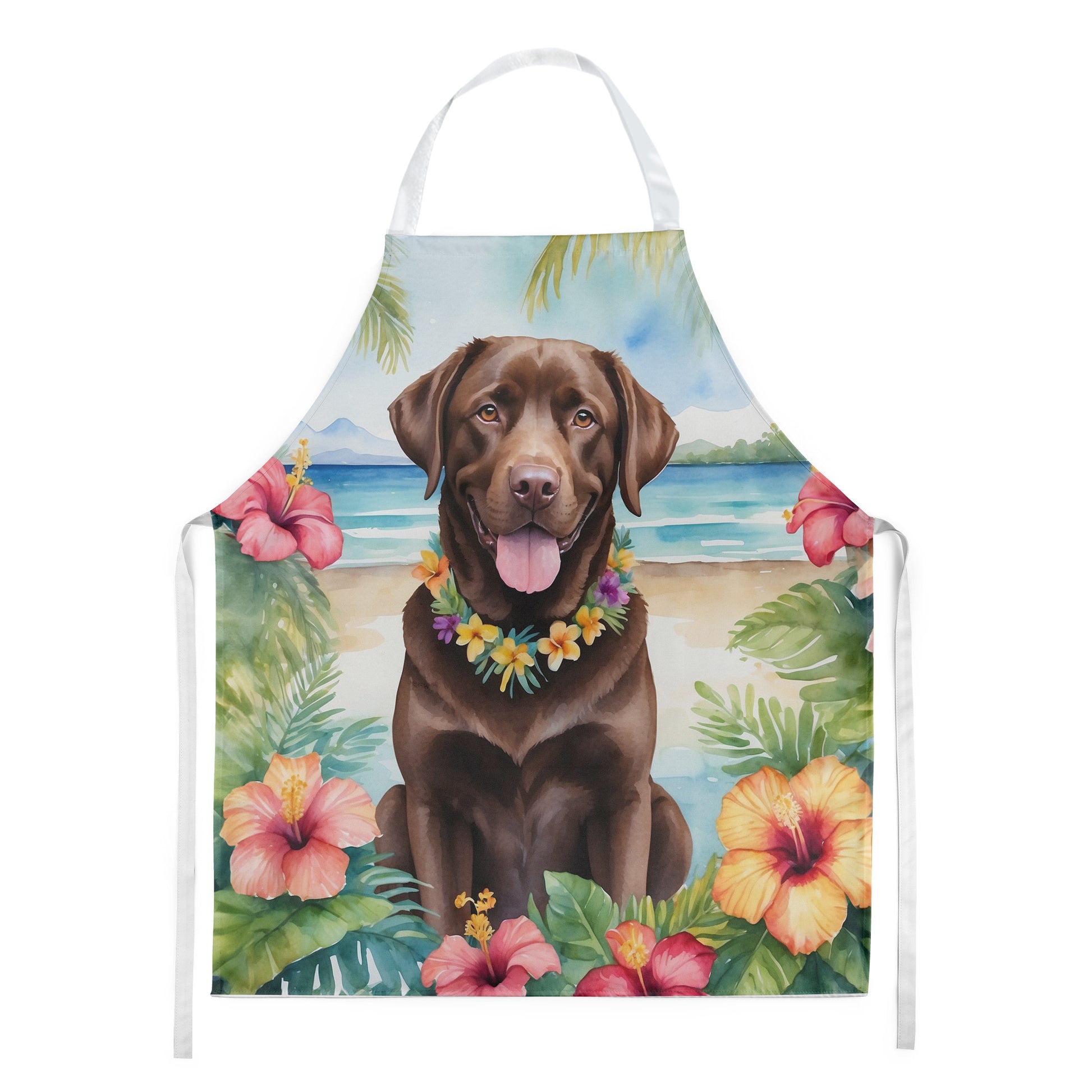 Buy this Chocolate Labrador Retriever Luau Apron