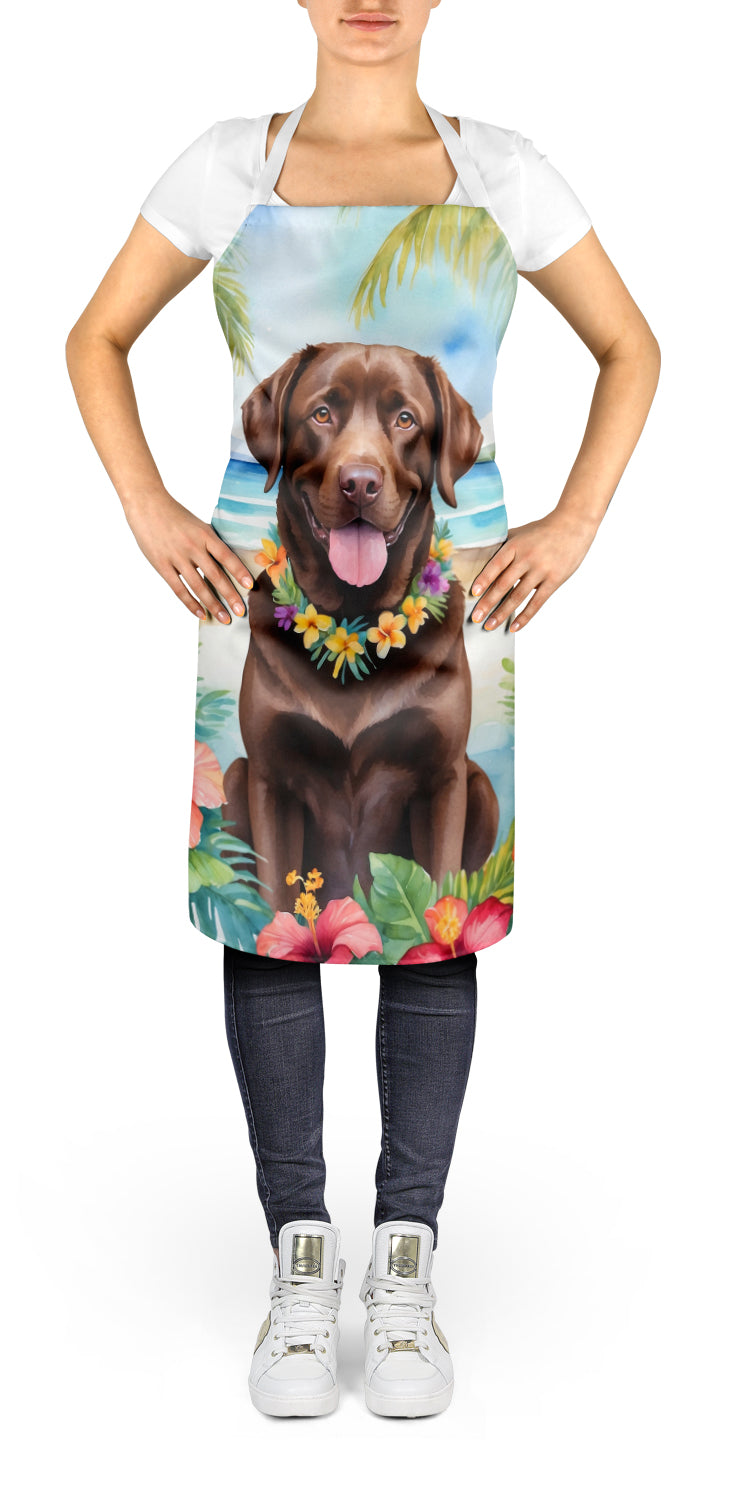 Chocolate Labrador Retriever Luau Apron