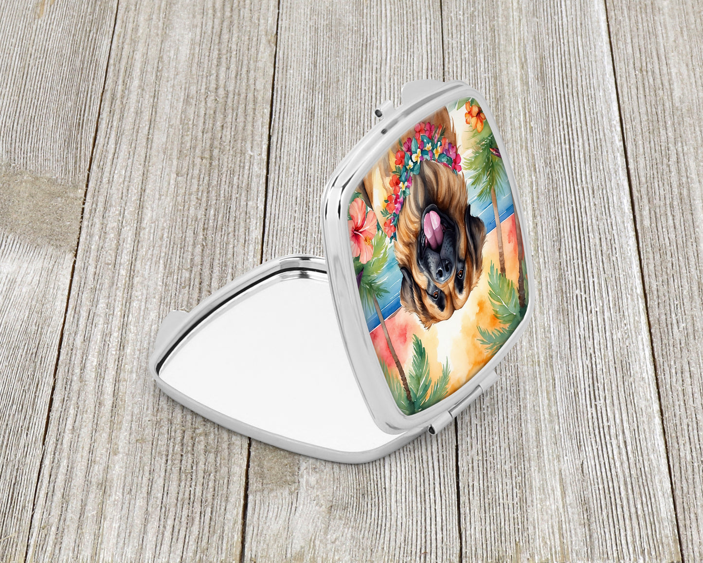 Leonberger Luau Compact Mirror