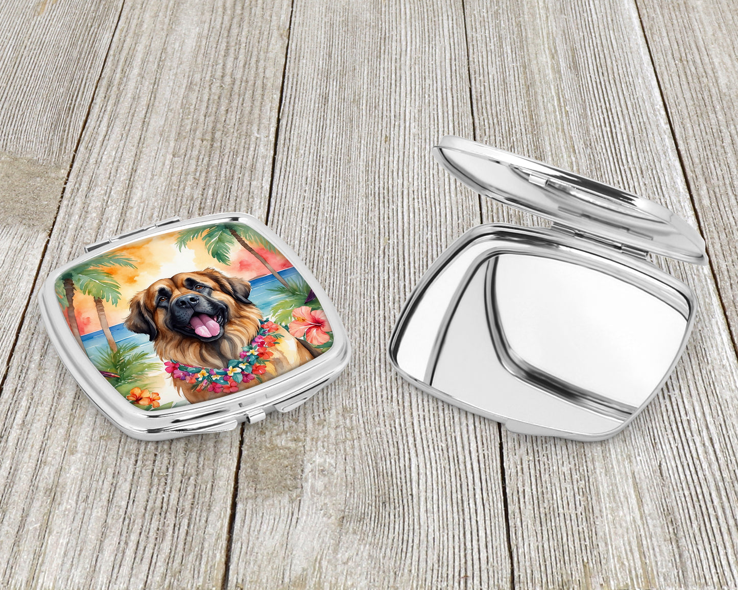 Leonberger Luau Compact Mirror