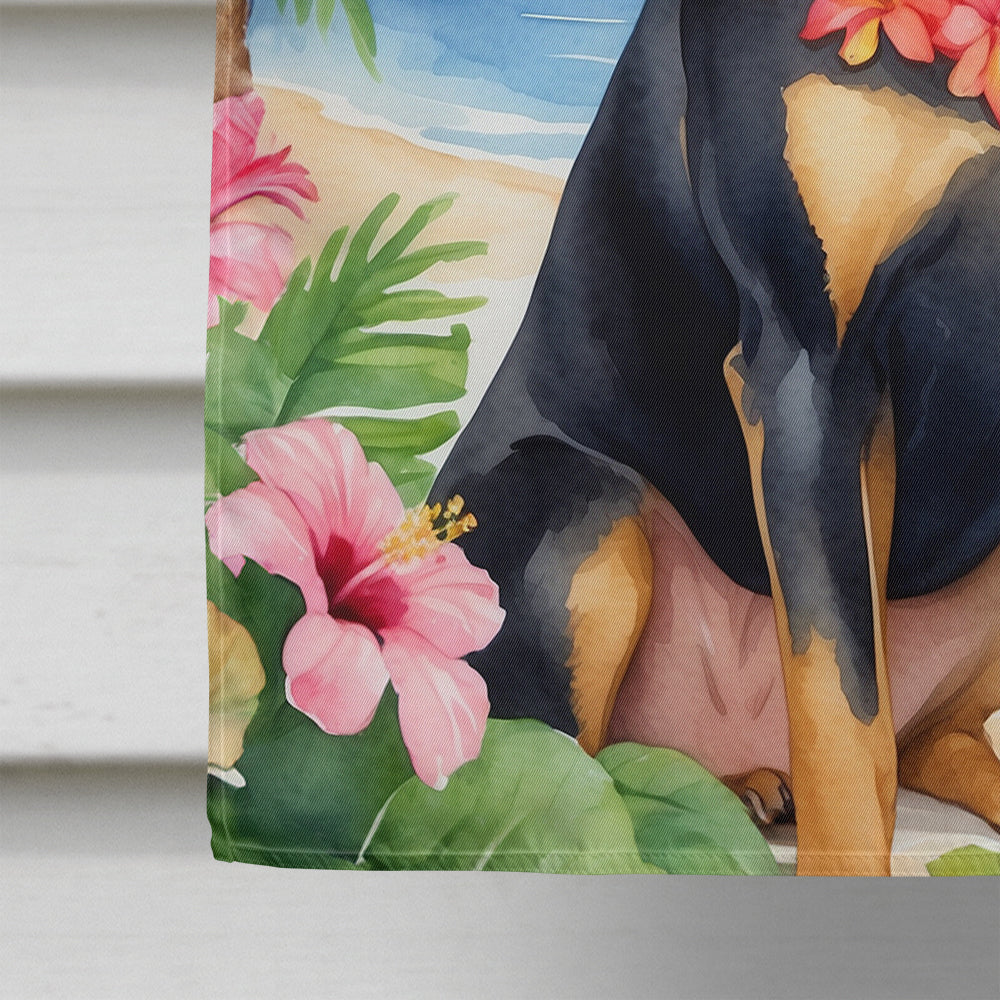 Manchester Terrier Luau House Flag