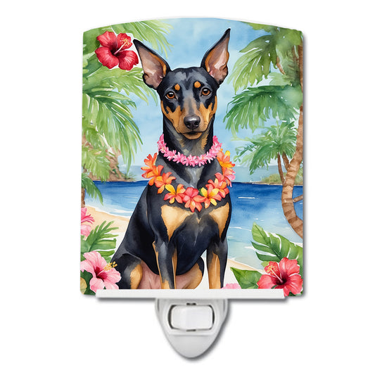 Buy this Manchester Terrier Luau Ceramic Night Light