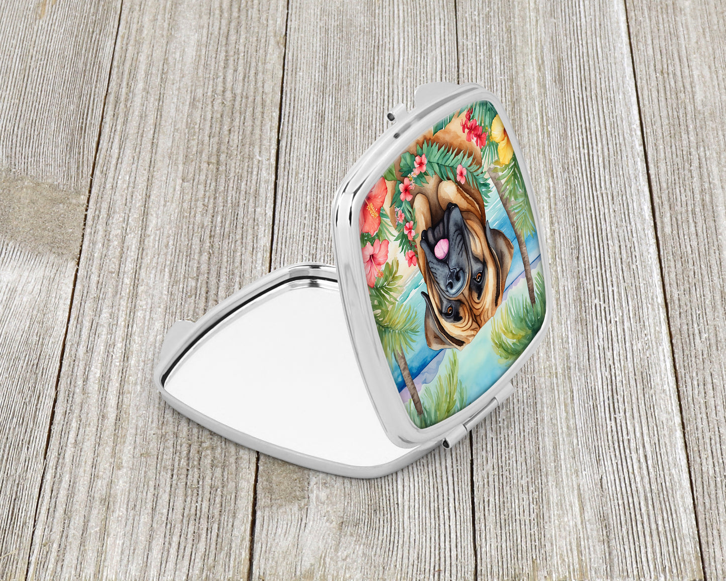 Mastiff Luau Compact Mirror