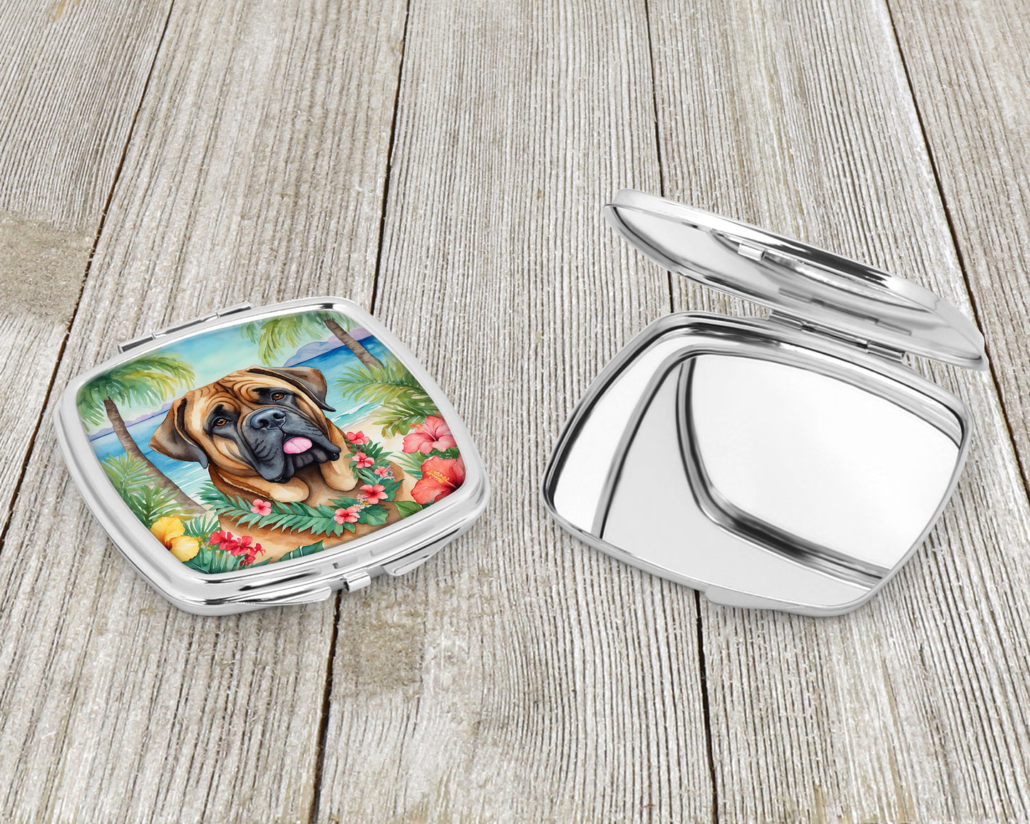 Mastiff Luau Compact Mirror