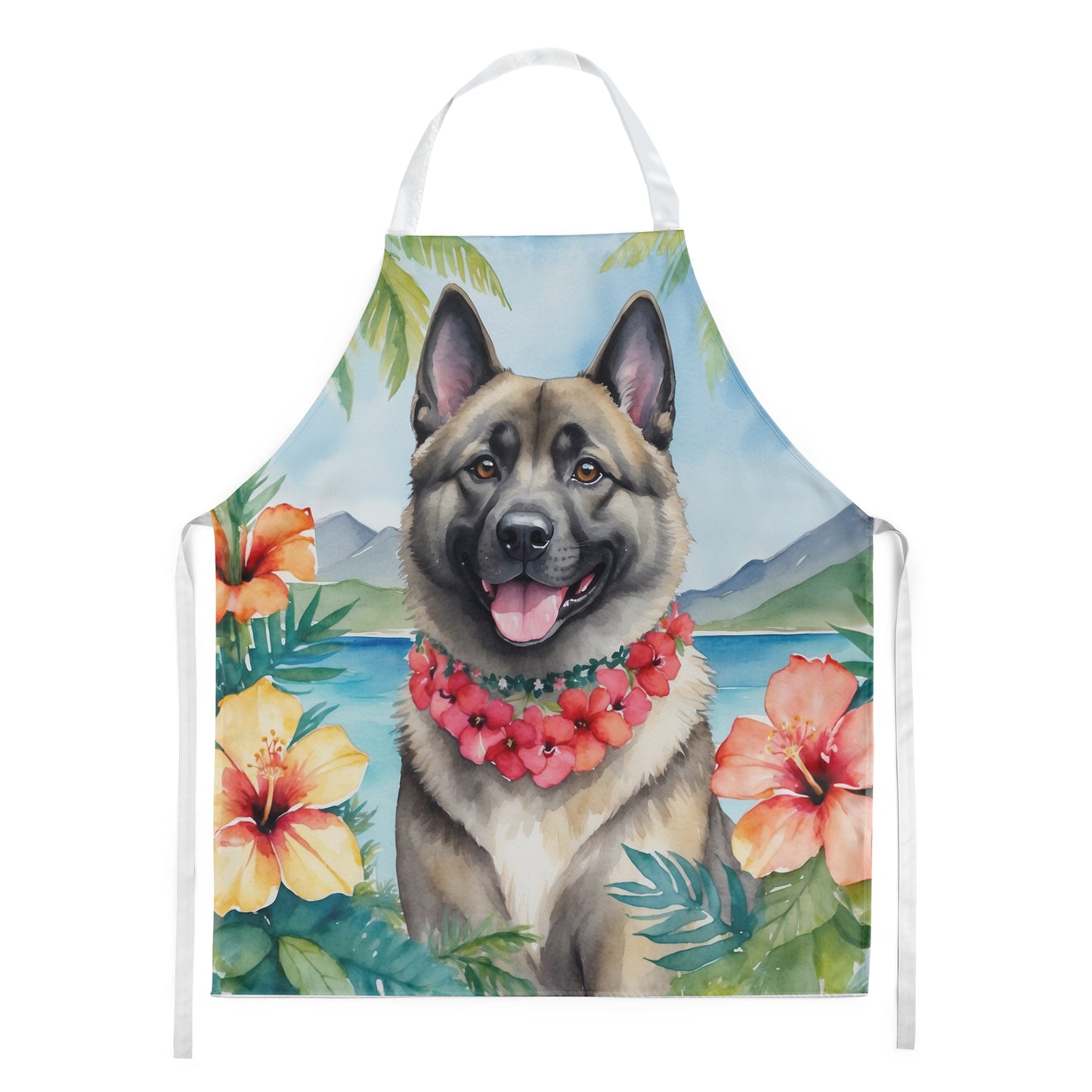 Buy this Norwegian Elkhound Luau Apron