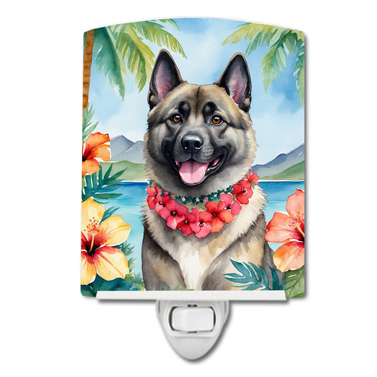 Buy this Norwegian Elkhound Luau Ceramic Night Light