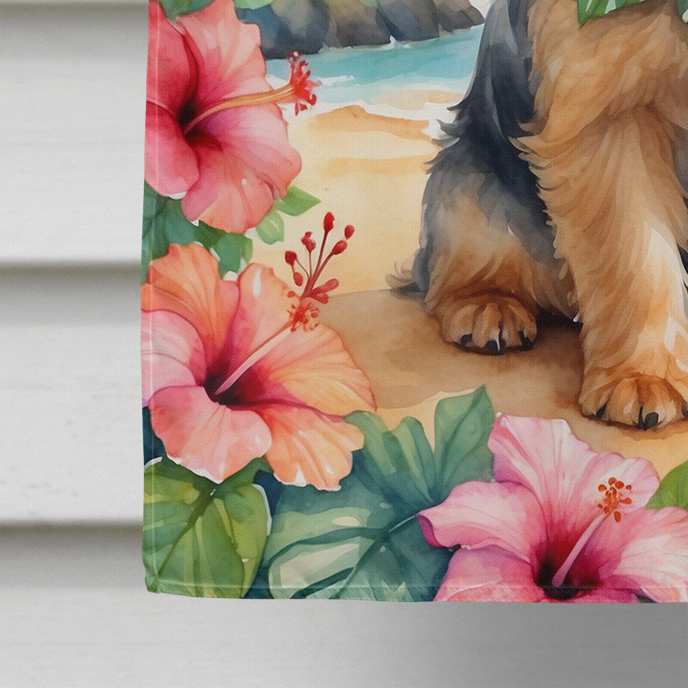 Norwich Terrier Luau House Flag