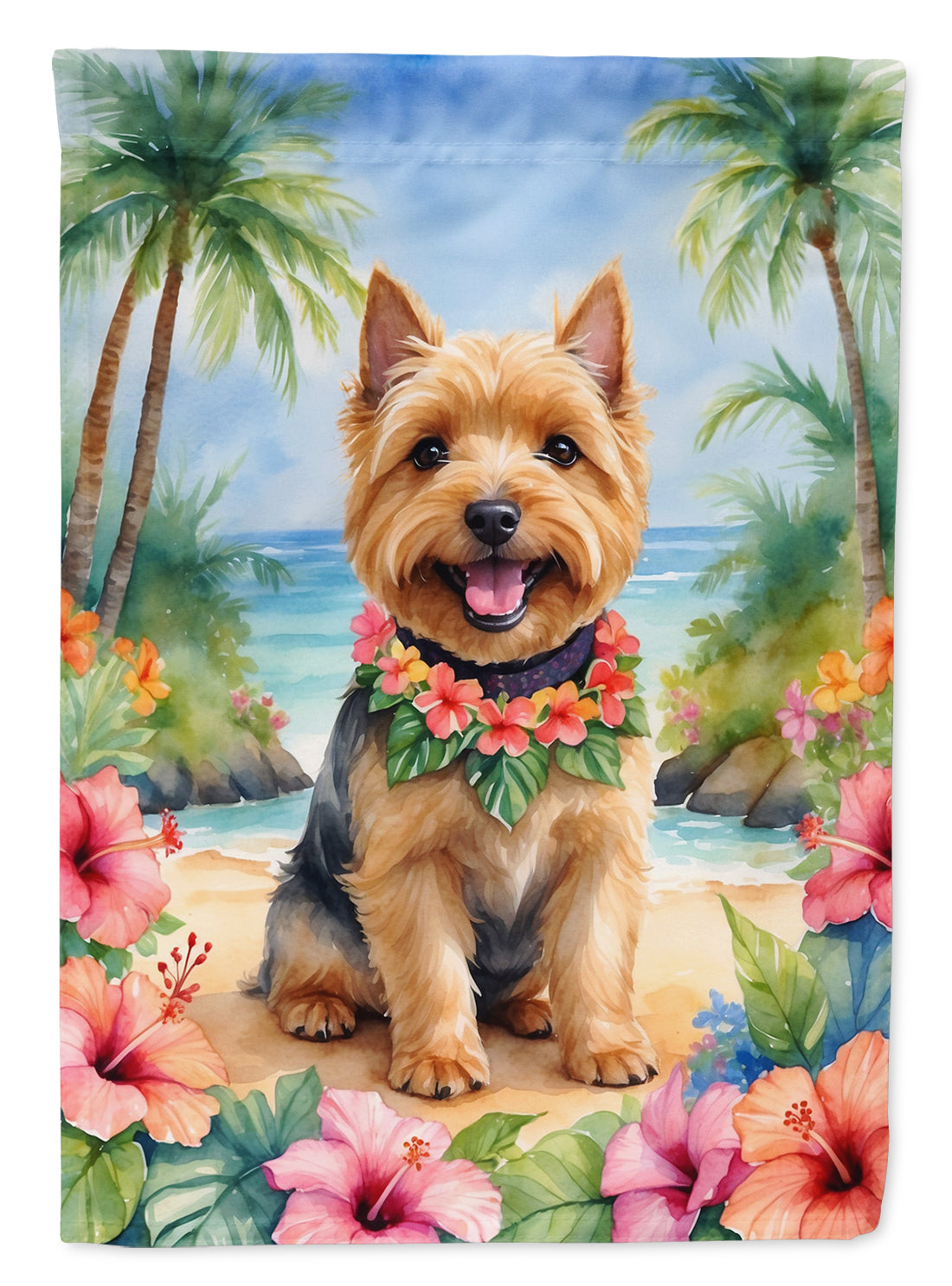 Buy this Norwich Terrier Luau Garden Flag