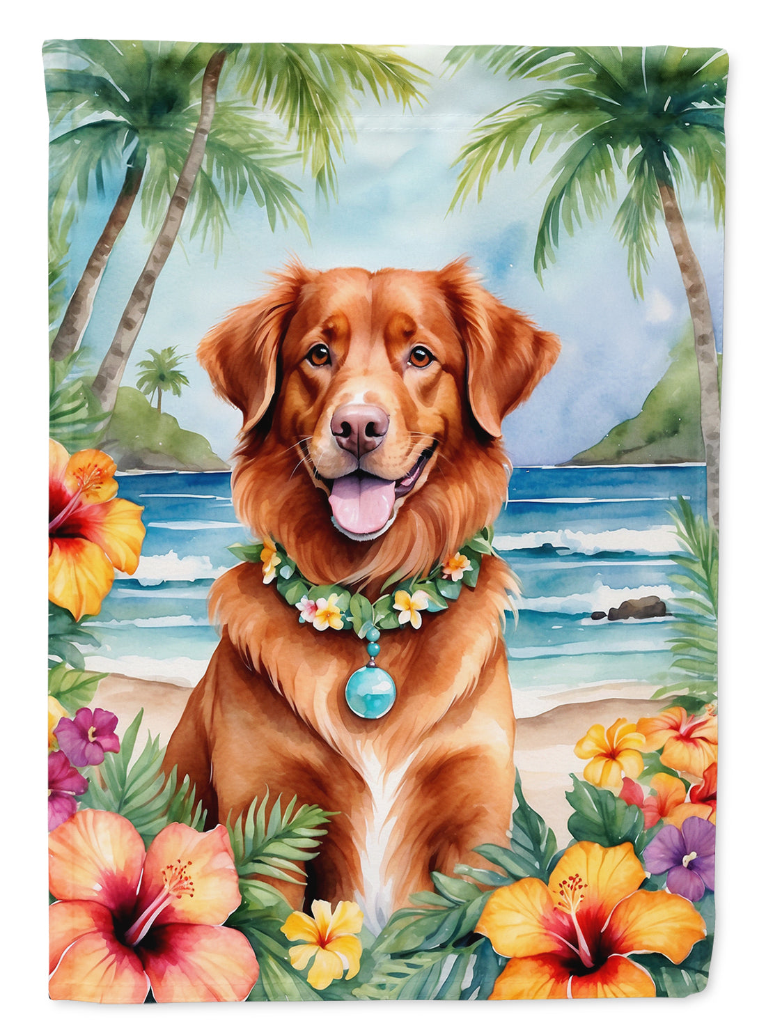 Buy this Nova Scotia Duck Tolling Retriever Luau Garden Flag