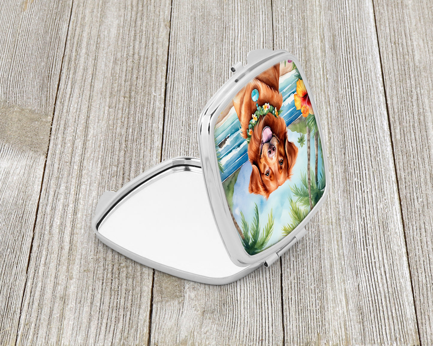 Nova Scotia Duck Tolling Retriever Luau Compact Mirror