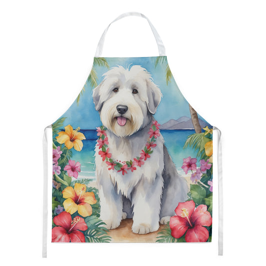 Buy this Old English Sheepdog Luau Apron