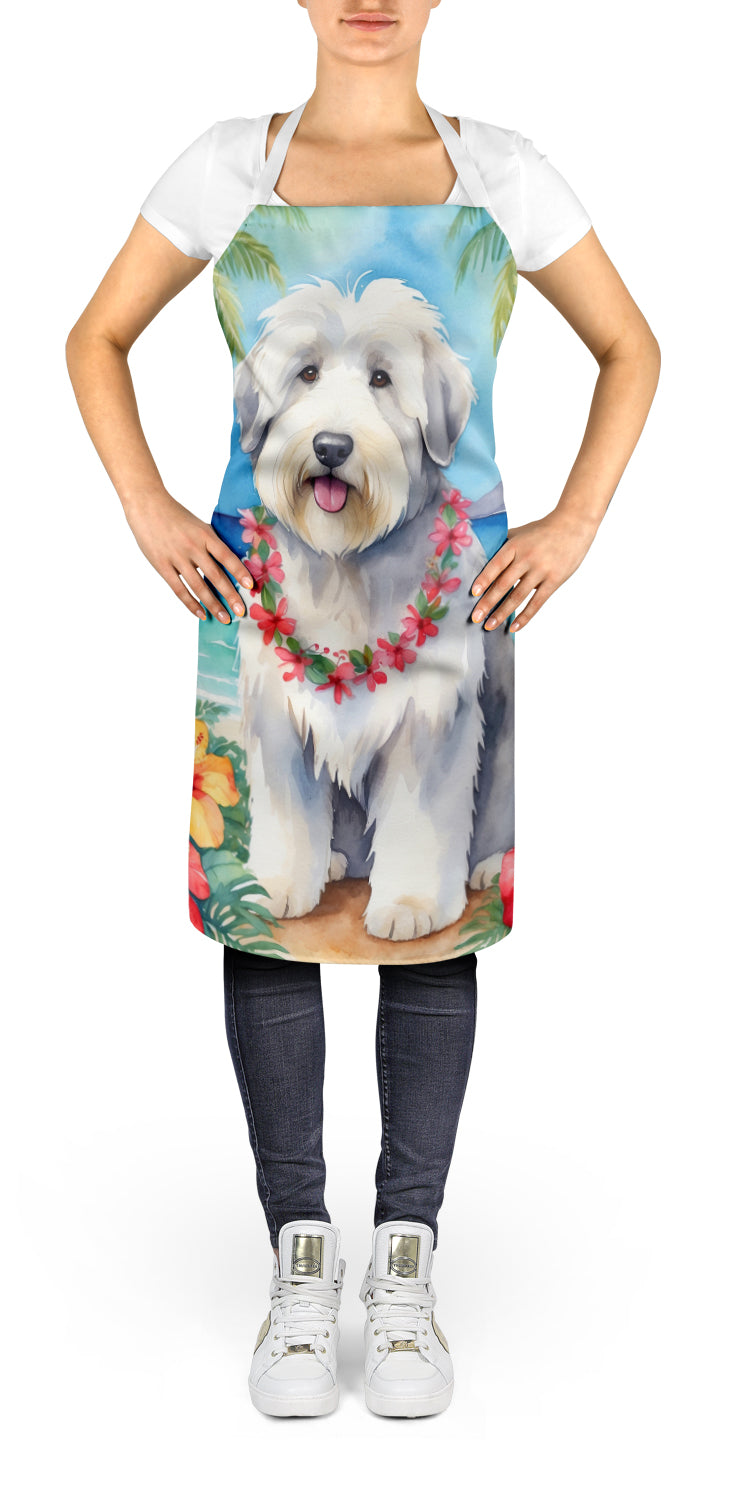 Old English Sheepdog Luau Apron