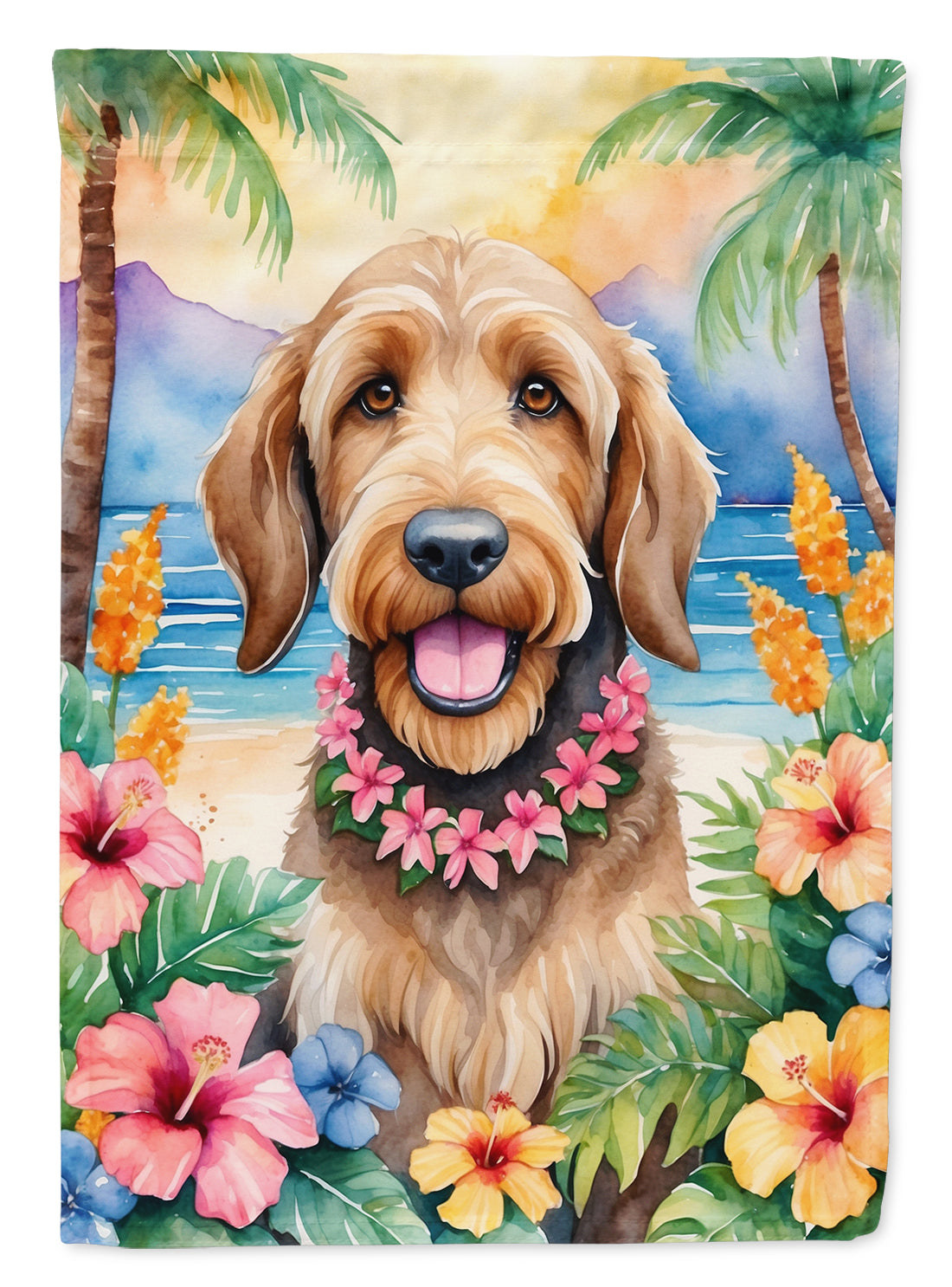 Buy this Otterhound Luau House Flag