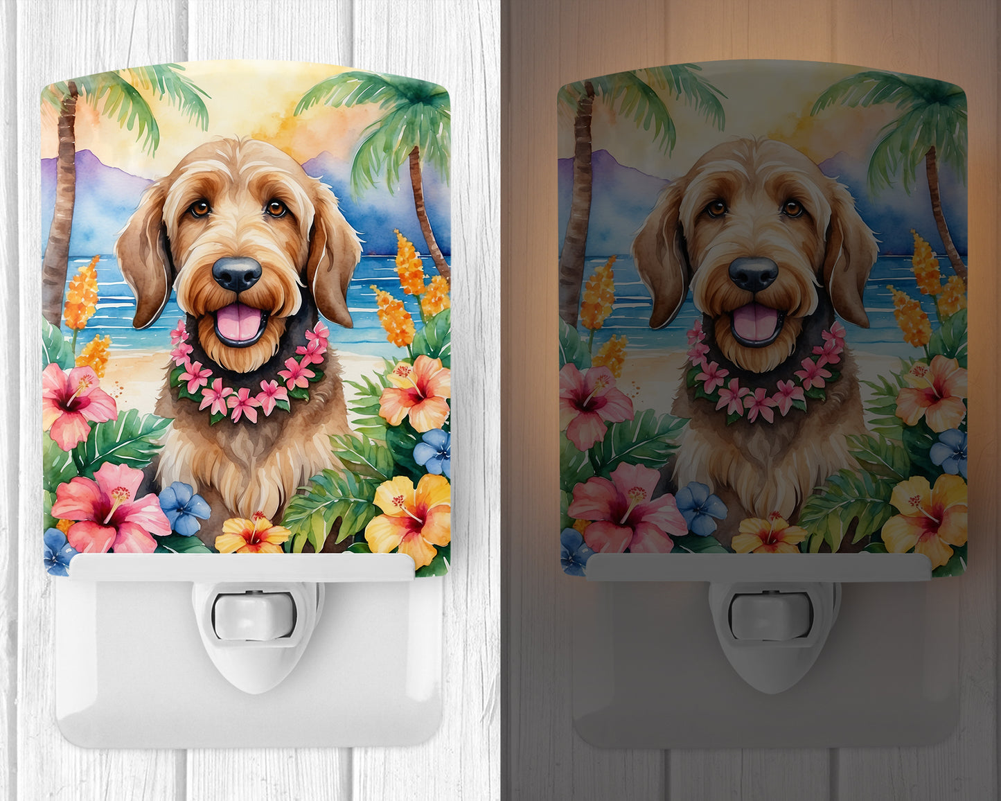 Otterhound Luau Ceramic Night Light