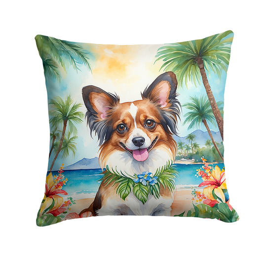 Buy this Papillon Luau Throw Pillow