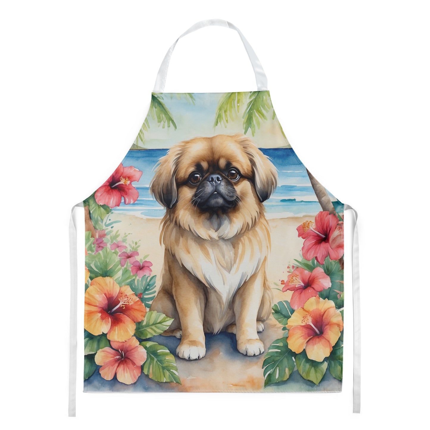 Buy this Pekingese Luau Apron