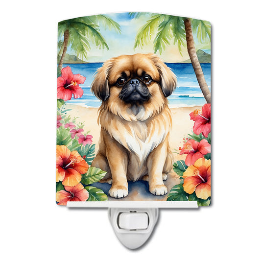 Buy this Pekingese Luau Ceramic Night Light