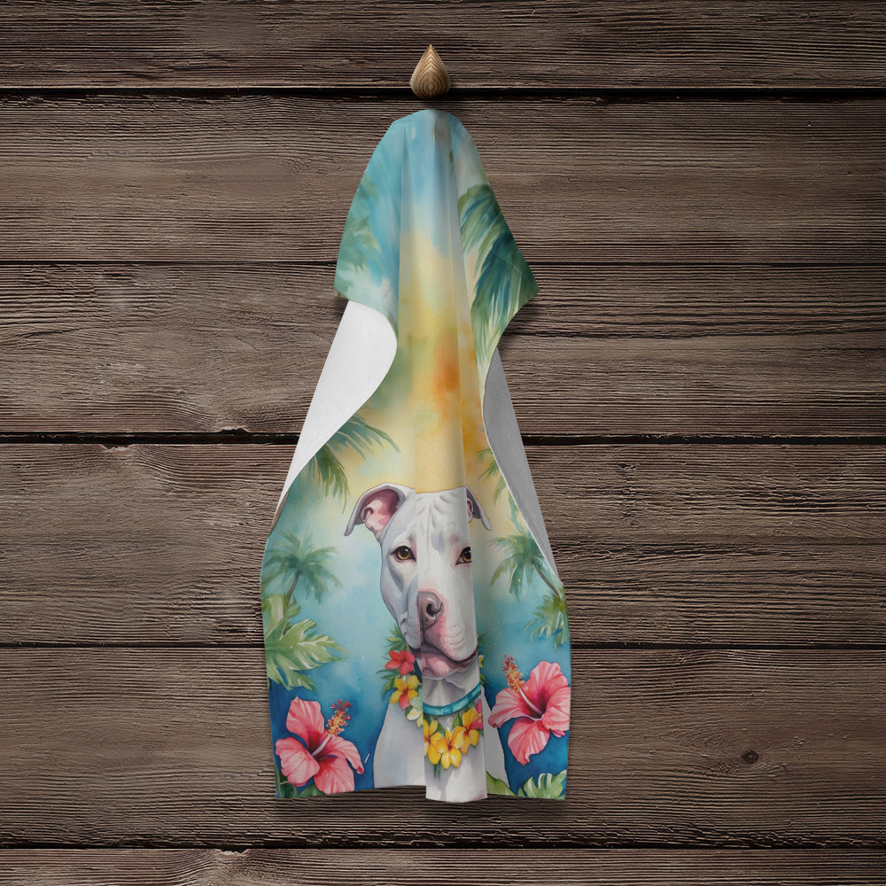 Pit Bull Terrier Luau Kitchen Towel