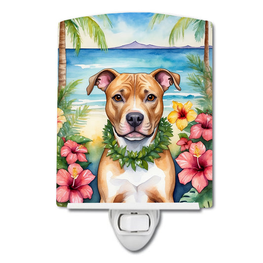 Buy this Pit Bull Terrier Luau Ceramic Night Light