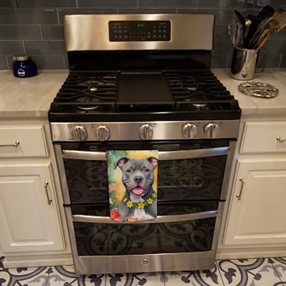 Pit Bull Terrier Luau Kitchen Towel