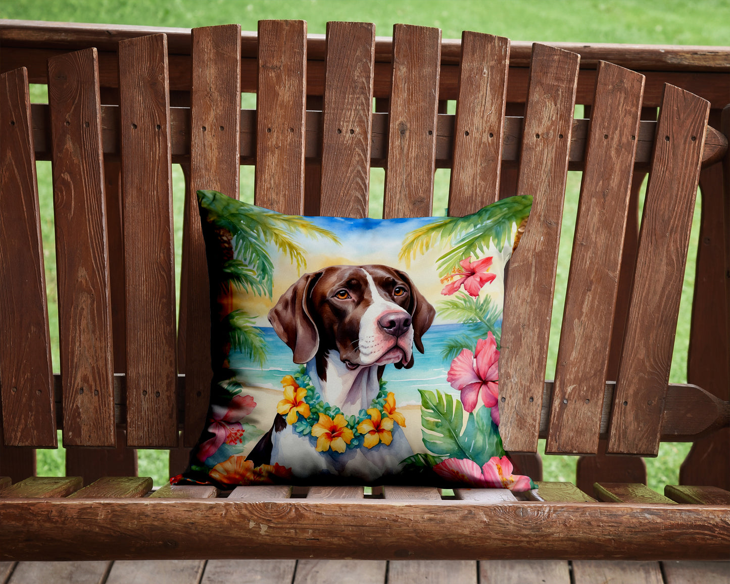 Pointer Luau Throw Pillow