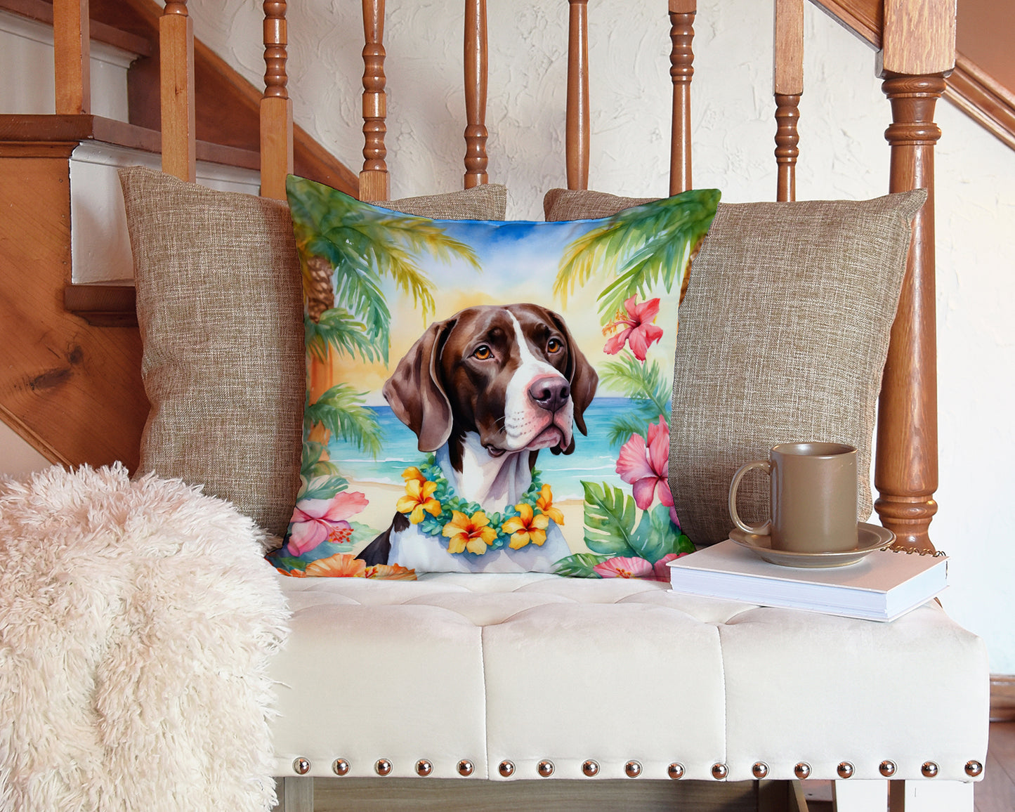 Pointer Luau Throw Pillow