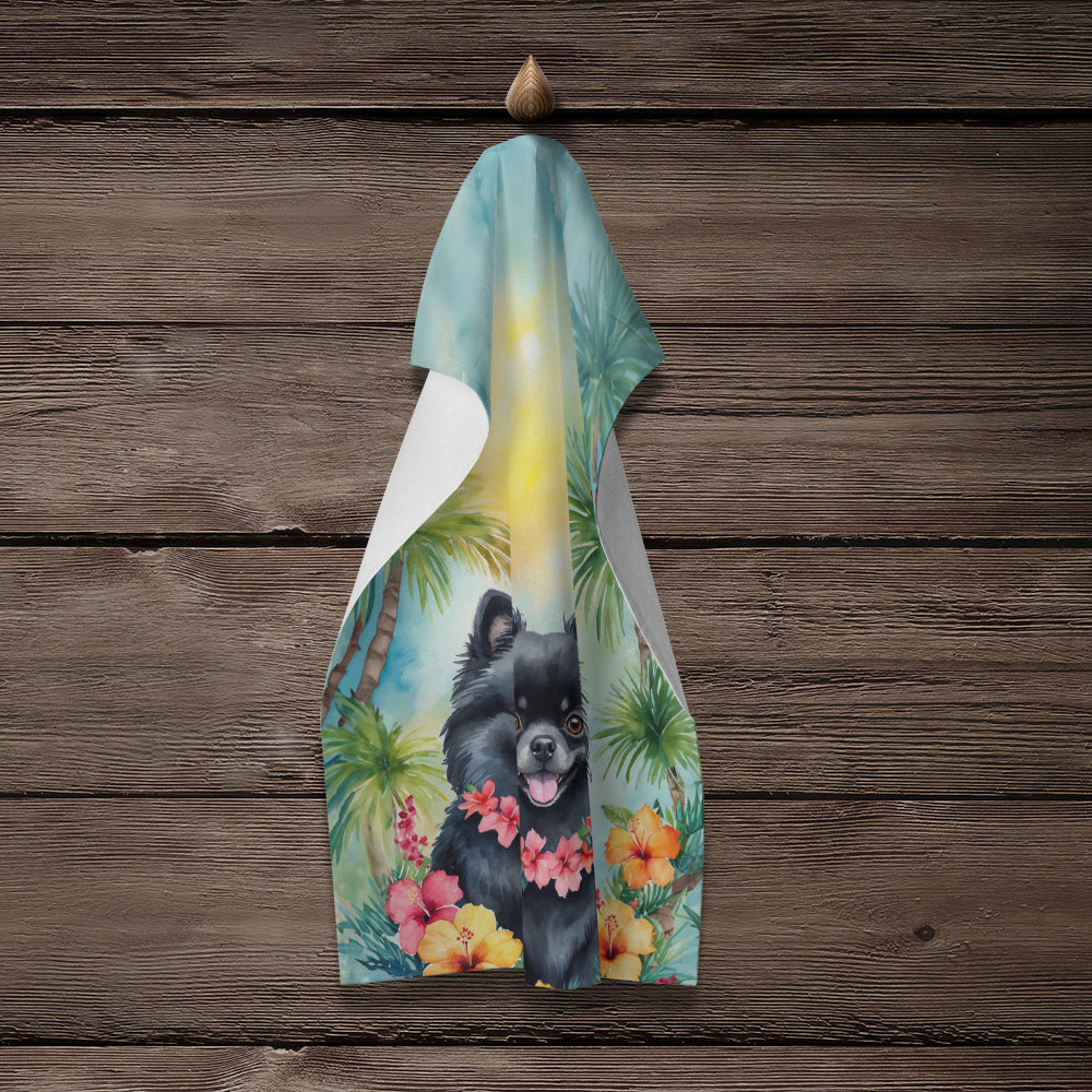 Pomeranian Luau Kitchen Towel