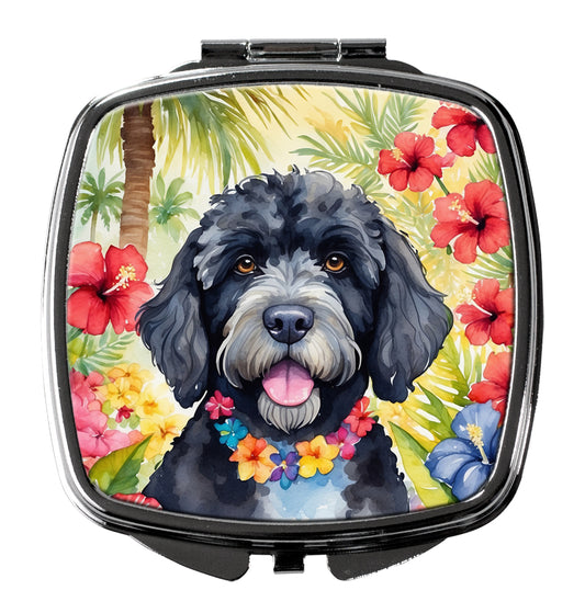 Buy this Portuguese Water Dog Luau Compact Mirror