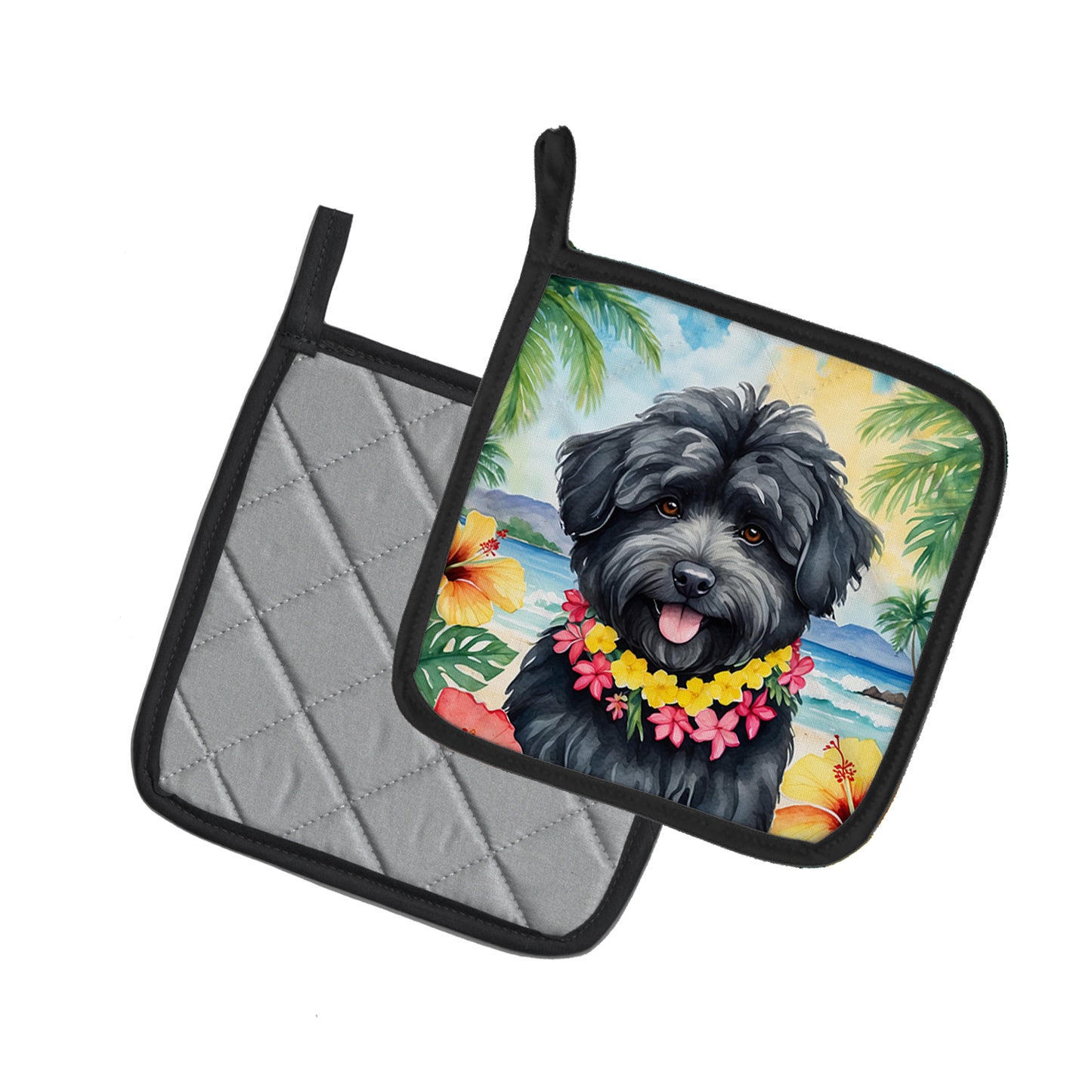 Puli Luau Pair of Pot Holders