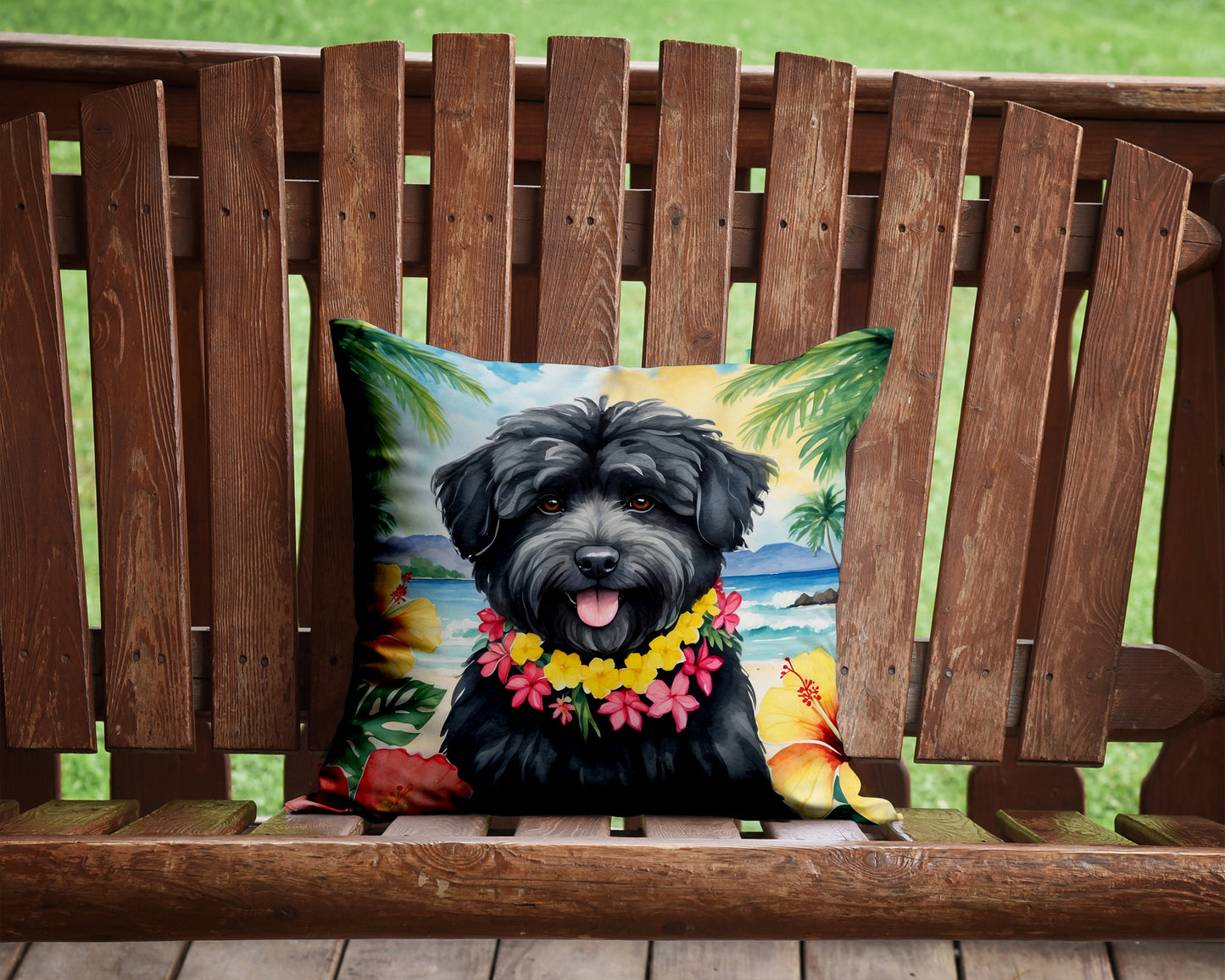 Puli Luau Throw Pillow