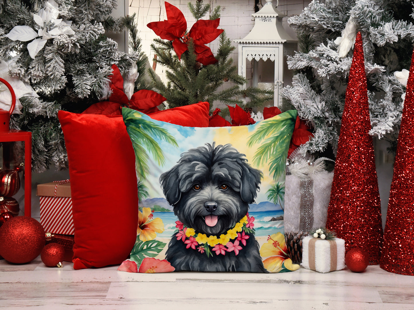 Puli Luau Throw Pillow