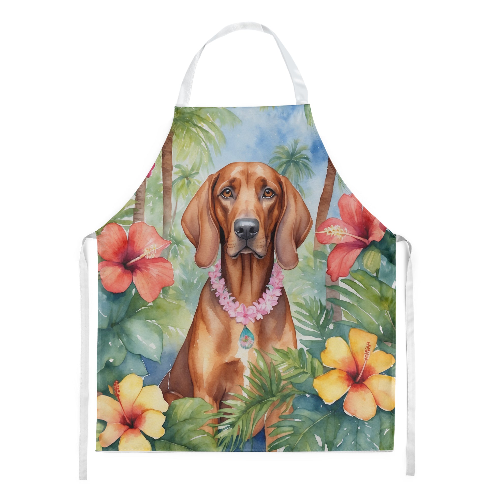 Buy this Redbone Coonhound Luau Apron