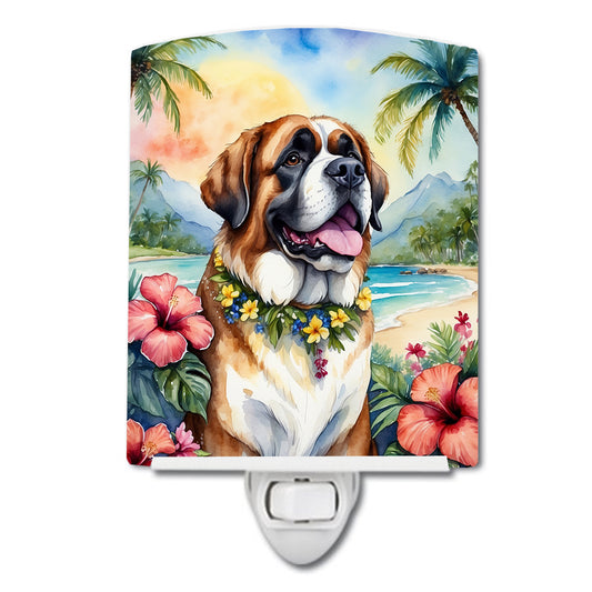 Buy this Saint Bernard Luau Ceramic Night Light