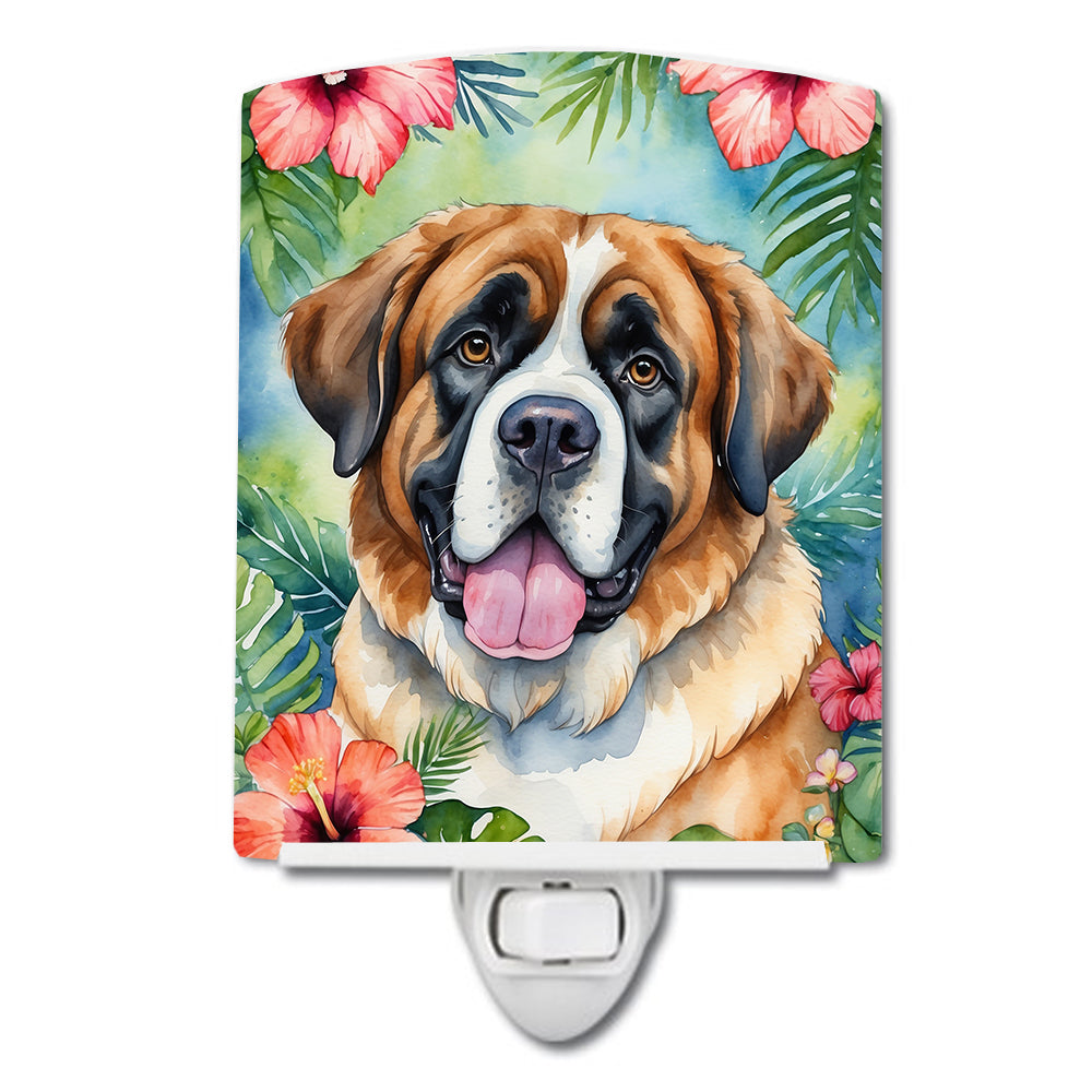 Buy this Saint Bernard Luau Ceramic Night Light