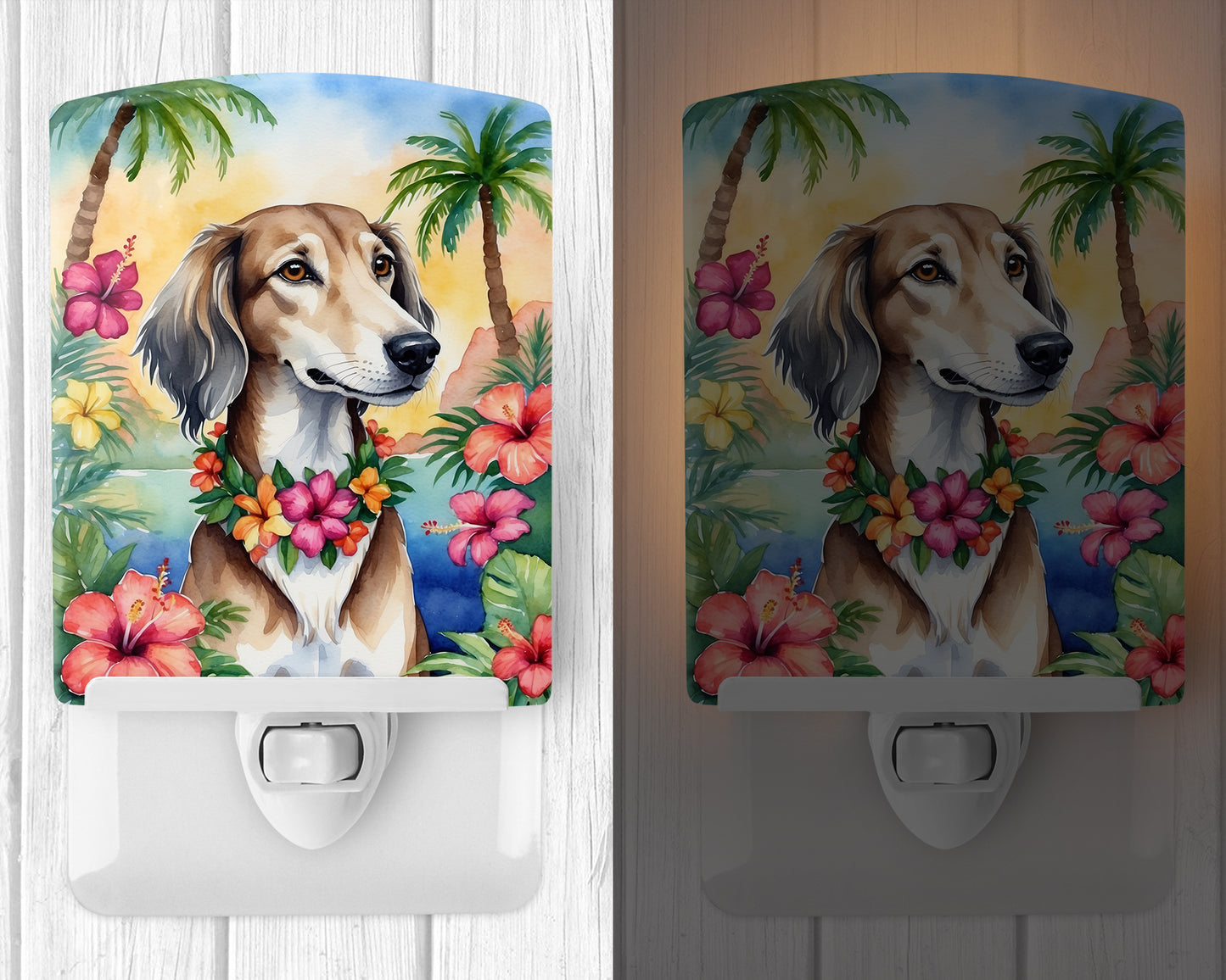 Saluki Luau Ceramic Night Light