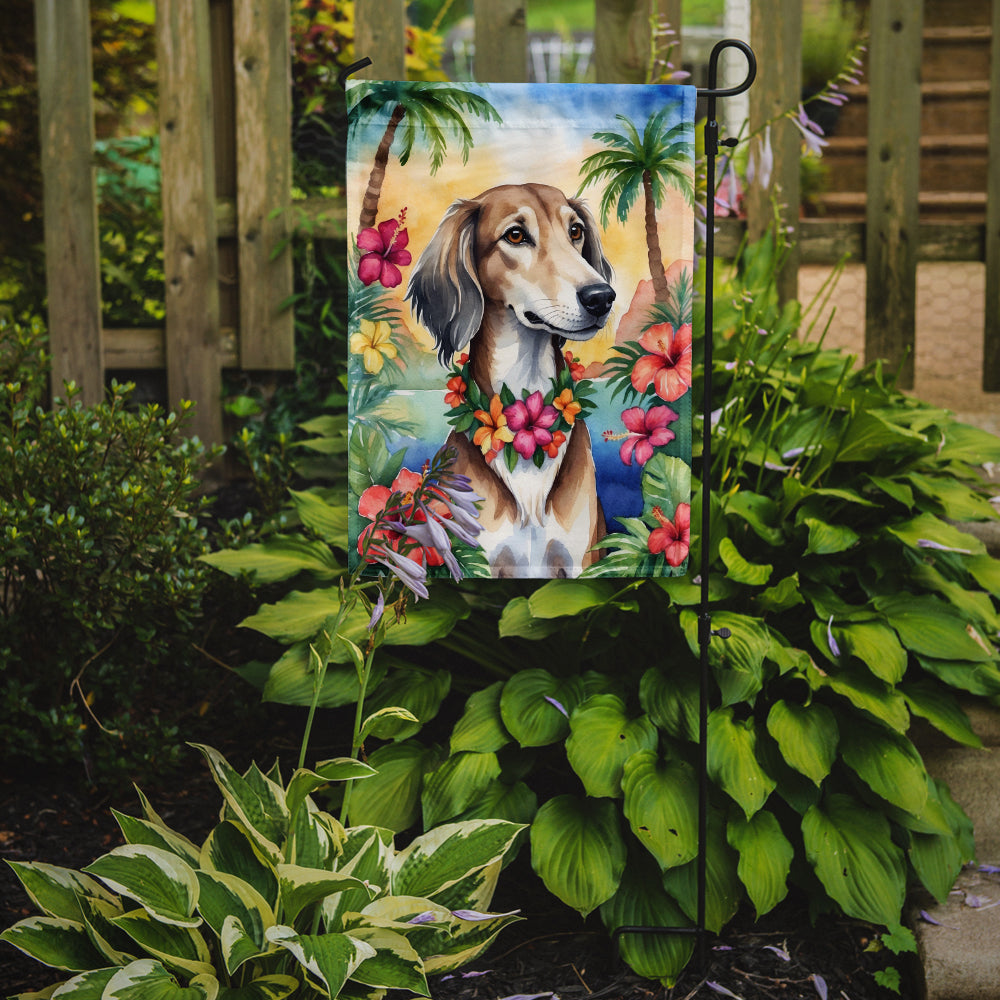 Saluki Luau Garden Flag