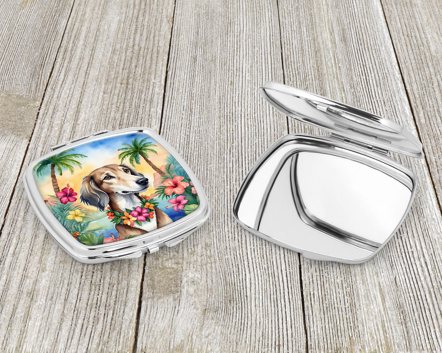 Saluki Luau Compact Mirror