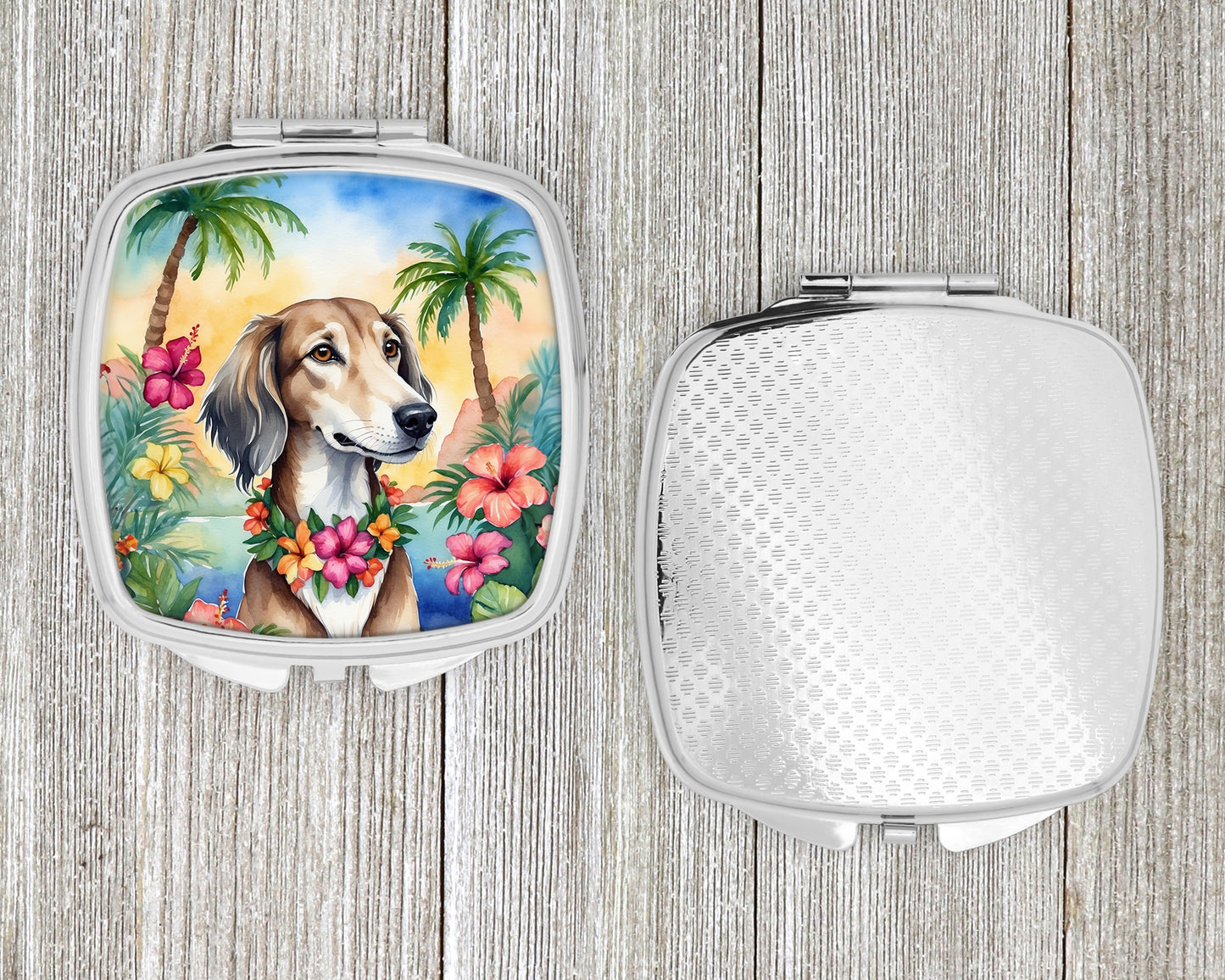 Saluki Luau Compact Mirror