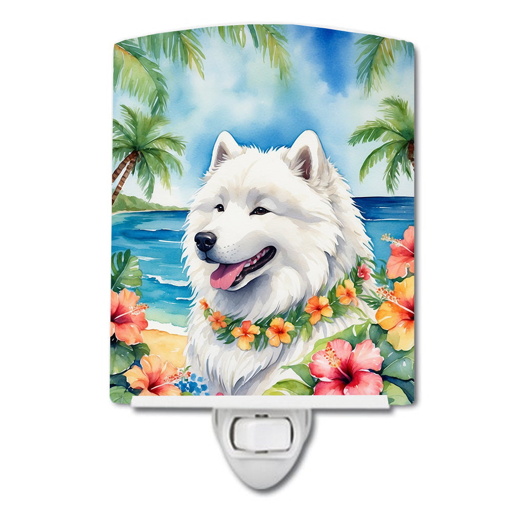 Buy this Samoyed Luau Ceramic Night Light