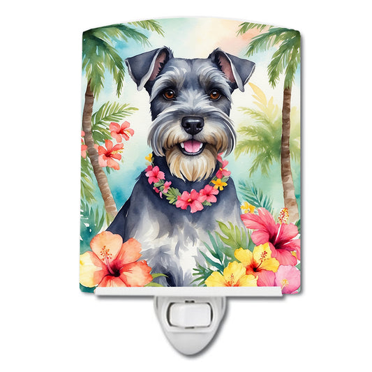 Buy this Schnauzer Luau Ceramic Night Light