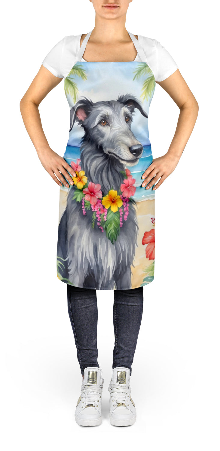 Scottish Deerhound Luau Apron