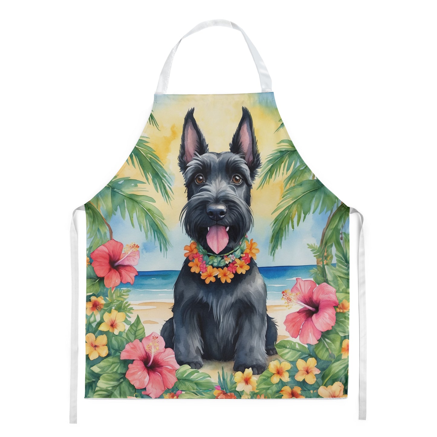 Buy this Scottish Terrier Luau Apron