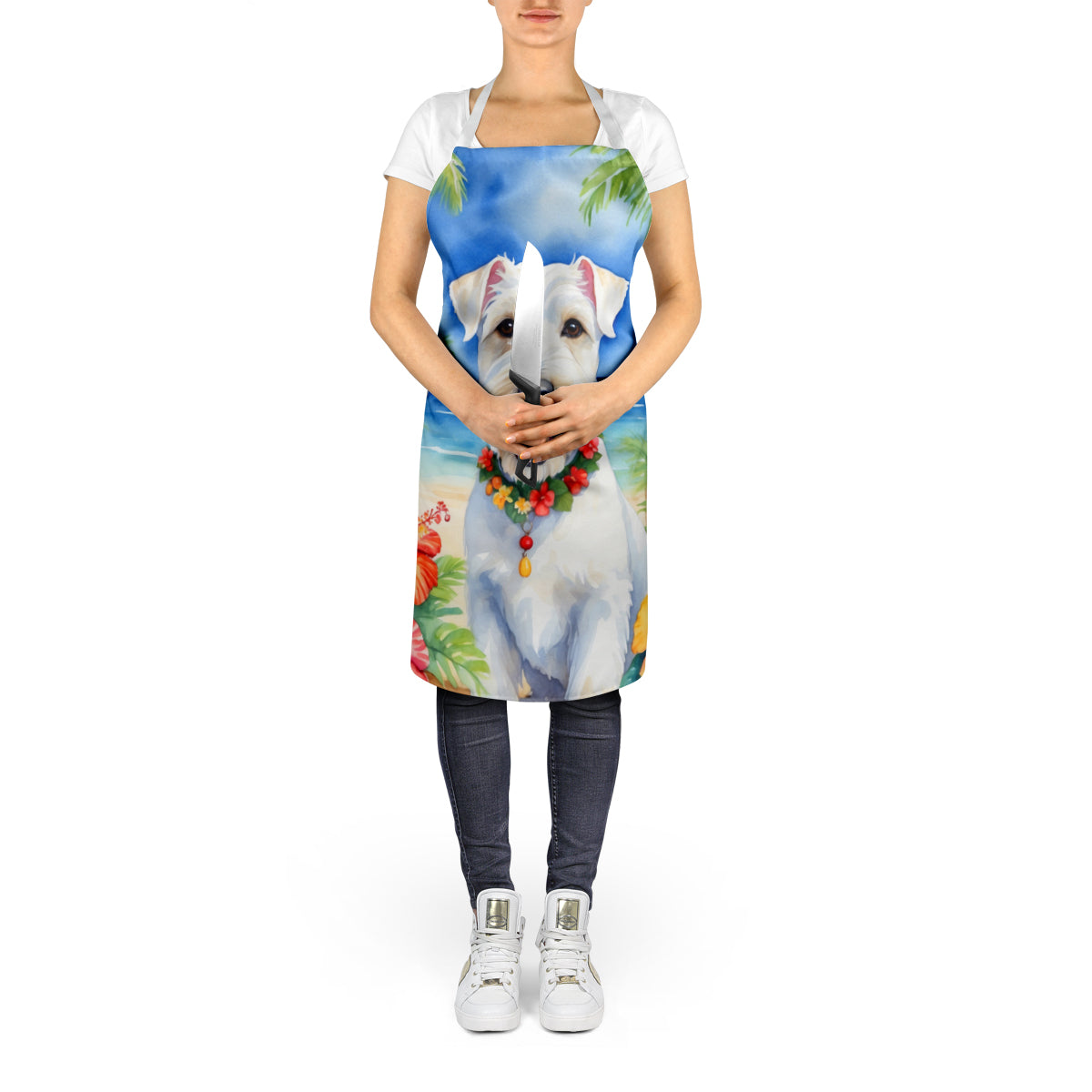 Sealyham Terrier Luau Apron