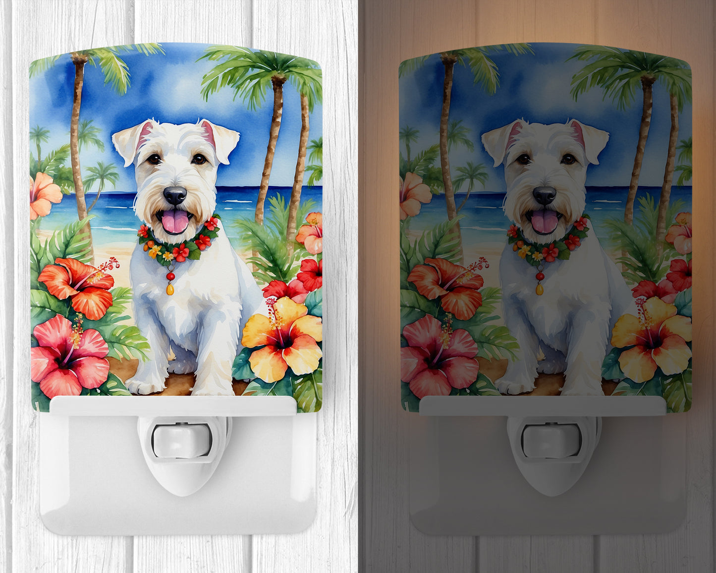 Sealyham Terrier Luau Ceramic Night Light