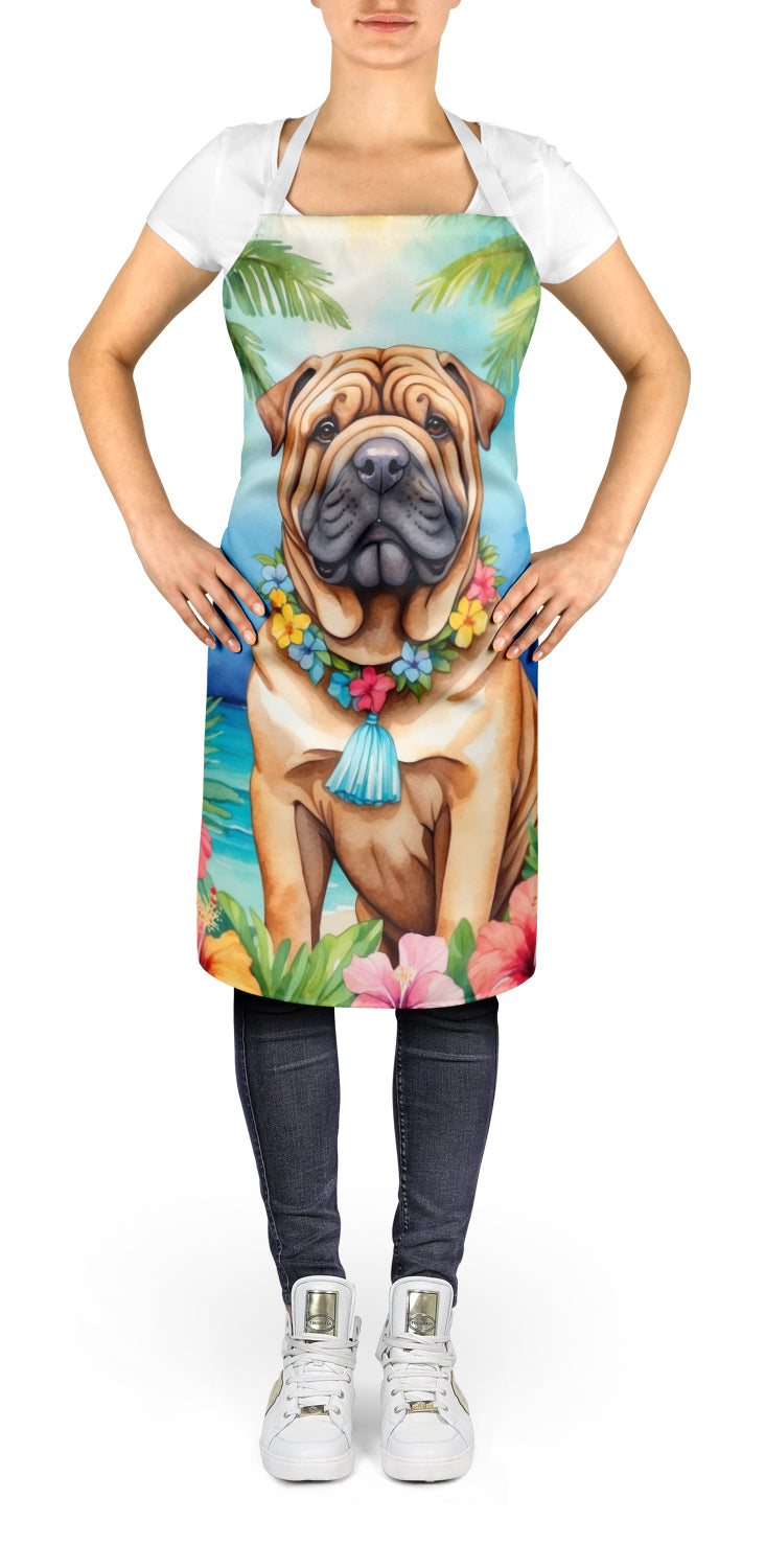 Shar Pei Luau Apron